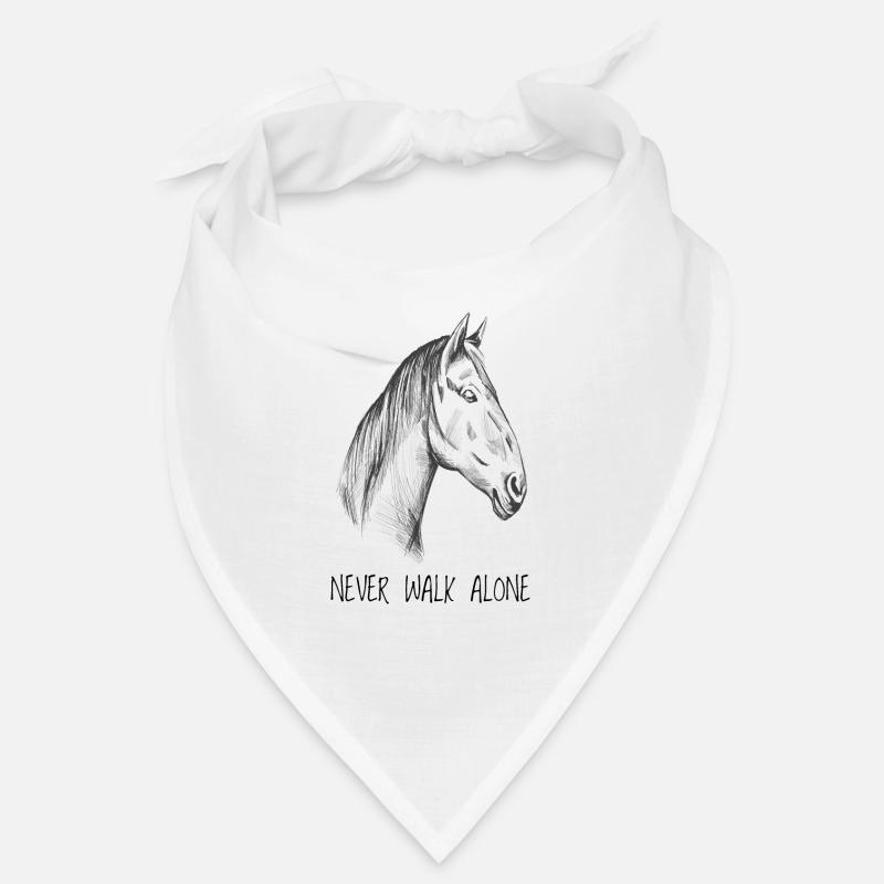 Cheval cheval écurie cheval cheval cheval cavalière - Bandana - blanc