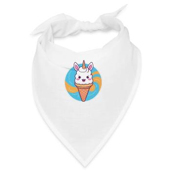 Eis mit Ohren - Bandana - Weiß - Vorne