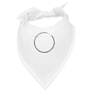 Kreis - Bandana - Weiß - Vorne