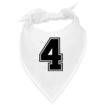 4 - Bandana - Weiß - Vorne