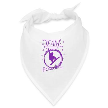 Boarding Snowboarding - Bandana - Weiß - Vorne