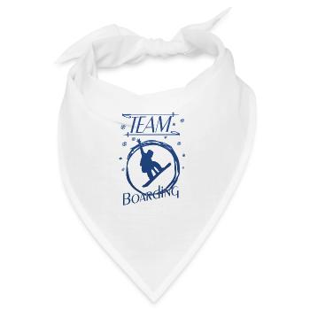 Snowboarden Boarding - Bandana - Weiß - Vorne