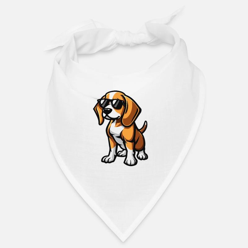 Beagle Hunde Cool Comic Bandana