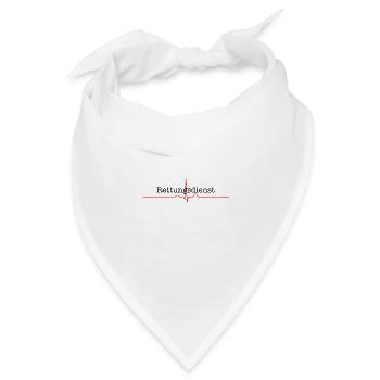 Rettungsdienst Notfallsanitäter Notarzt Sanitäter - Bandana - Weiß - Vorne