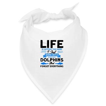 Delfin Delfin Liebhaber Tier Delfine Geschenk - Bandana - Weiß - Vorne
