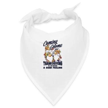 Erntedankfest Lustige Zwerge Kostüm Herbst - Bandana - Weiß - Vorne