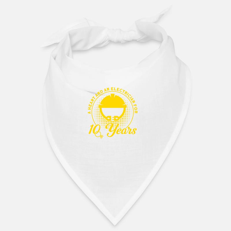 Rosenhochzeit Ein Herz und ein Elektriker Geschenk Bandana