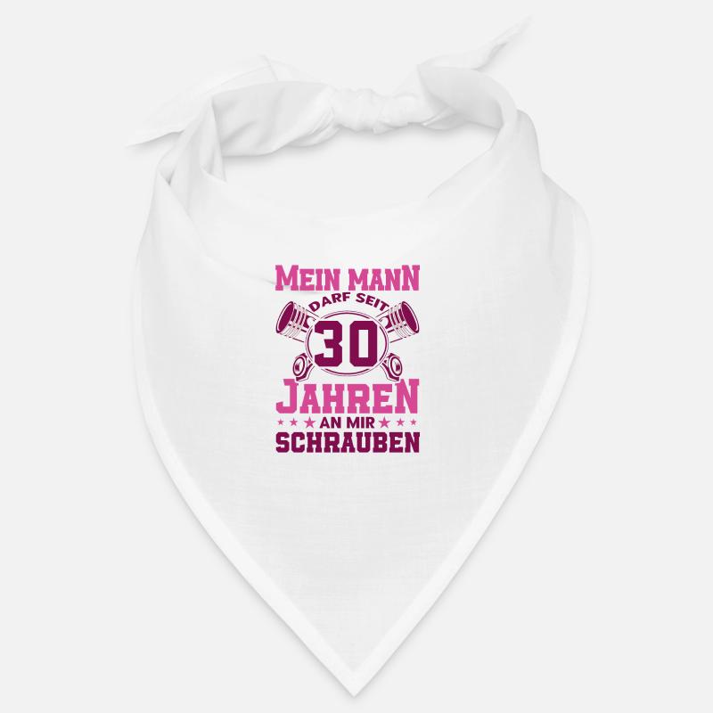 Perlenhochzeit Ehepaar 30. Hochzeitstag Geschenk Bandana