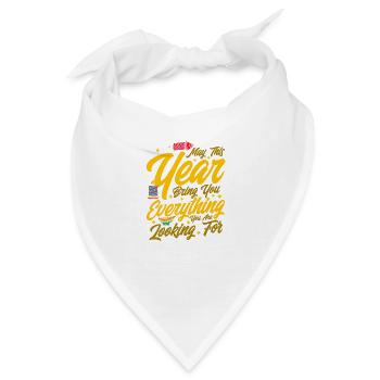 Diwali Hindus Sikh Fest der Lichter Geschenk - Bandana - Weiß - Vorne