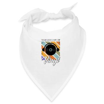 Schallplatte LP-Sammler Schallplattensammler - Bandana - Weiß - Vorne