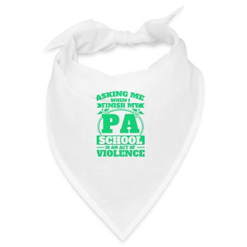 Studium Assistenzarzt Medizinstudent Geschenk - Bandana - Weiß - Vorne