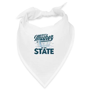 Schlittenfahren Schlittenhunderennen Husky-Besitze - Bandana - Weiß - Vorne