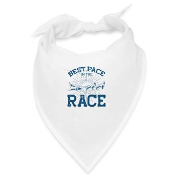 Schlittenfahren Hundeschlittenfahren Schlittenhund - Bandana - Weiß - Vorne