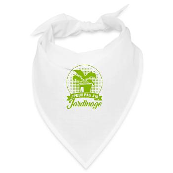 Hobbygärtner Schrebergarten Gärtner Geschenk - Bandana - Weiß - Vorne