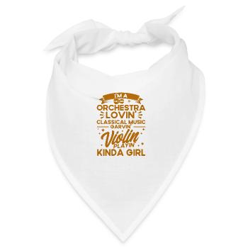 Orchester-Violinist Geige Violinist Geschenk - Bandana - Weiß - Vorne