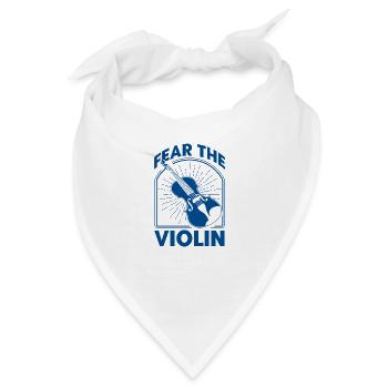 Geige Geigenspieler Violinist Geschenk - Bandana - Weiß - Vorne