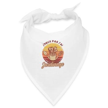 Hobbygärtner Schrebergarten Gärtner Geschenk - Bandana - Weiß - Vorne
