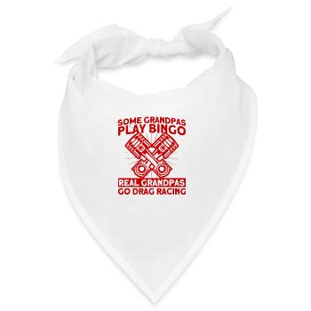 Rennwagen Drag Race Drag Racer Geschenk - Bandana - Weiß - Vorne
