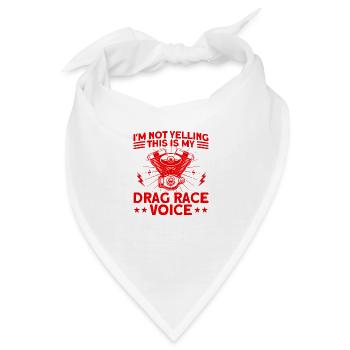 Drag Racer Drag Race Autorennen Geschenk - Bandana - Weiß - Vorne