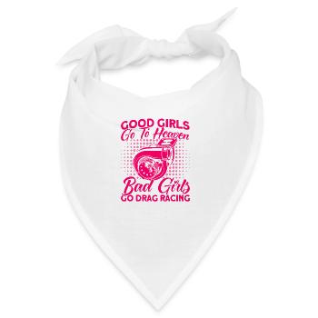 Drag Race Drag Racing Autorennen Geschenk - Bandana - Weiß - Vorne
