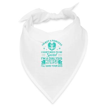 Krankenpflege Dialyse Behandlung Dialyse Geschenk - Bandana - Weiß - Vorne