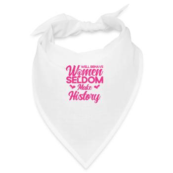 Rechte der Frauen Feministisch Ermächtigung Gesche - Bandana - Weiß - Vorne