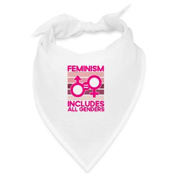 Feminismus Rechte der Frauen Feministisch Geschenk - Bandana - Weiß - Vorne