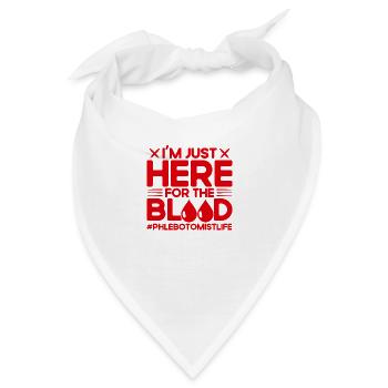 Phlebotomist Blutabnahme Phlebotomie Labor Geschen - Bandana - Weiß - Vorne