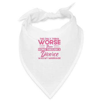 Ex Partner Scheidung Geschiedene Geschenk - Bandana - Weiß - Vorne