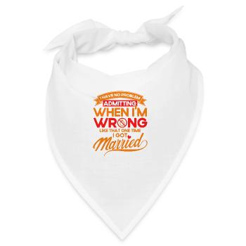 Ex Partner Scheidung Auflösung der Ehe Geschenk - Bandana - Weiß - Vorne