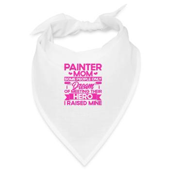 Bautenmaler Farbe mischen Maler Geschenk - Bandana - Weiß - Vorne