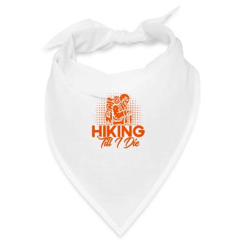 Fernweh Wandern Rucksacktourismus Geschenk - Bandana - Weiß - Vorne