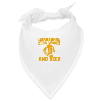 Hufeisen-Werfen Hufeisen-Werfen Hufeisen-Wurfspiel - Bandana - Weiß - Vorne