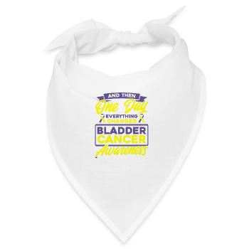 Harnblasenkrebs Unterstützung Harnblasenkrebs Kämp - Bandana - Weiß - Vorne