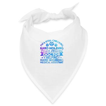 Medizinische Assistentin Zertifizierte medizinisch - Bandana - Weiß - Vorne