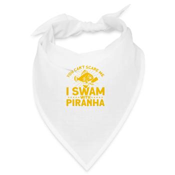 Ich schwamm mit Piranhas Amputierte Geschenk - Bandana - Weiß - Vorne