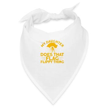 Meine Tochter macht die Fahne flippig Fahnenwache - Bandana - Weiß - Vorne