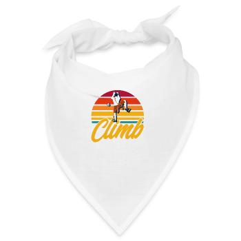 Klettern Felsklettern Geschenk - Bandana - Weiß - Vorne