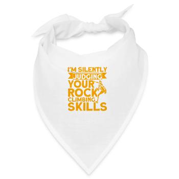 Ich beurteile deine Kletterfähigkeiten Felskletter - Bandana - Weiß - Vorne