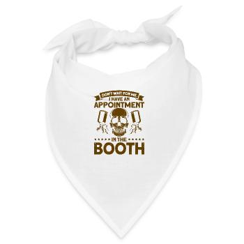 Verabredung in der Kabine Autolackierung Geschenk - Bandana - Weiß - Vorne