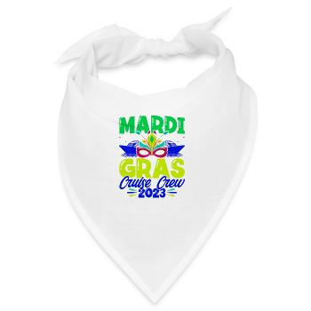 Mardi Gras Kreuzfahrt Crew 2023 Mardi Gras Geschen - Bandana - Weiß - Vorne