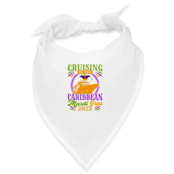 Kreuzfahrt in die Karibik Mardi Gras 2023 Mardi Gr - Bandana - Weiß - Vorne