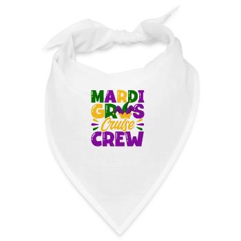 Mardi Gras Kreuzfahrt-Crew Mardi Gras Geschenk - Bandana - Weiß - Vorne