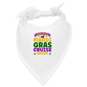 Dies ist mein Mardi Gras Cruise Shirt Mardi Gras G - Bandana - Weiß - Vorne