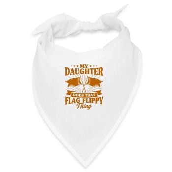 Meine Tochter macht die Fahne flippig Fahnenwache - Bandana - Weiß - Vorne