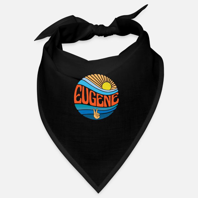 Eugene Hemd Vintage Sunset Eugene Groovy Tie Dye Bandana