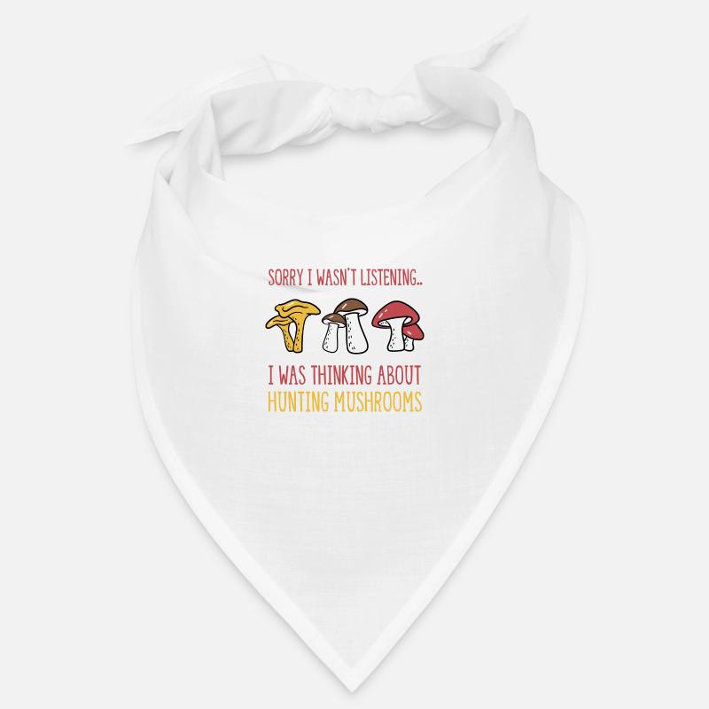 Mushroom Hunting Vegetables Ironic Saying Bandana