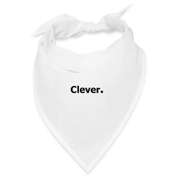 Clever. - Bandana - Weiß - Vorne
