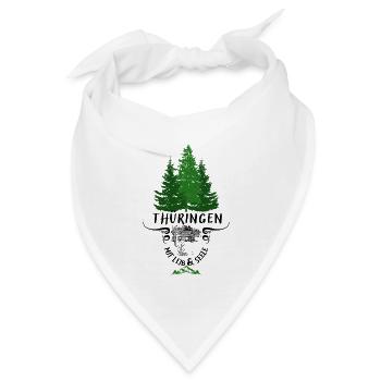 Thüringen mit Leib und Seele - Bandana - Weiß - Vorne