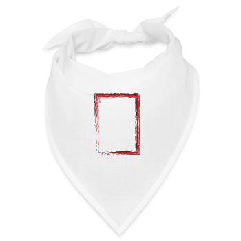 Rahmen Viereck - Bandana - Weiß - Vorne